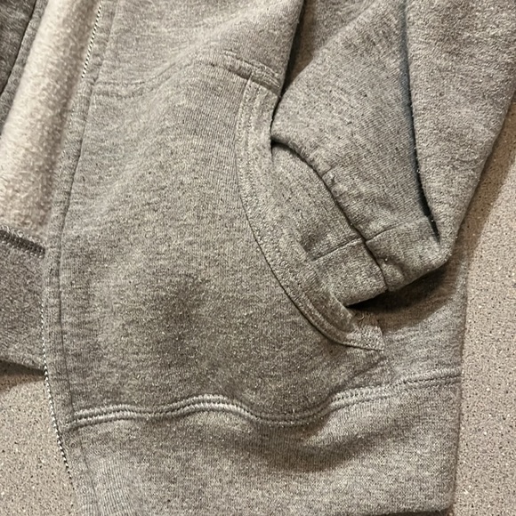 Fleece, zippered, gray hoody, Miami inspired - Picture 7 of 8